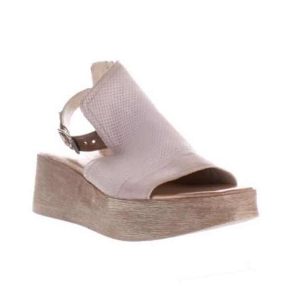 Miz Mooz Giselle Pearl Leather Ankle Strap Sandal Wedge Heels EUR 39 US 8.5 - 9 - Picture 2 of 10